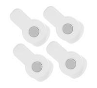 UKCOCO 4 Piezas Cerraduras de Seguridad para Puertas Cocina Autoadhesivas Sin Taladro Bloqueo Giratorio para Horno Microondas y Refrigerador Protección Infantil para Bebés