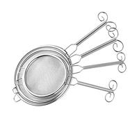 UKCOCO 4 piezas Colador de Inoxidable Mango Filtro de para Cocina para Infusiones y Snacks Diámetros de de Limpiar y Secar