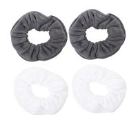 UKCOCO 4 piezas Coleteros de Mujer de Lazos de Pelo de Microfibra Suave Accesorios de Cabello para Ponytail para y Actividades Variadas