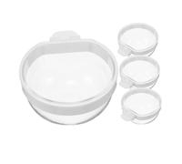 UKCOCO 4 Piezas Comederos Transparente para Pájaros con Diseño Colgante Tazones para Agua y Alimento para Periquitos Cacatúas y Pequeños Animales Ahorro de Jaula Fácil de