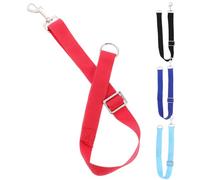 UKCOCO 4 Piezas Correa Ajustable para Cubo de Agua de Caballo Cuerda de Nylon Resistente para Fijar Cubos Establos de Negro Rojo Azul y Accesorio para Alimentación Animal Granja