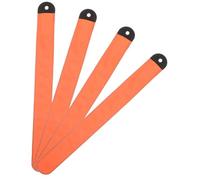 UKCOCO 4 Piezas Correa De Tobillo De Caballo Led Luz De Muñeca Al Aire Libre Pulsera Espiritual Ropa Reflectante para Caminar De Noche Bandas De Tobillo De Lucha Libre Correr Naranja Paño