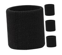 UKCOCO 4 Piezas Correa Deportiva Muñeca Muñequeras De Algodón Absorbente Para Entrenamiento Muñequeras Elásticas De Algodón Para Correr Para Fútbol Americano y Béisbol Para Mujer y Hombre