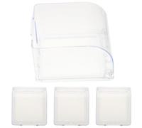 UKCOCO 4 Piezas Cubierta para Enchufes Protección Transparente para Enchufes Interiores Diseño Grados Resistente Salpicaduras y Polvo Fácil Instalación para Hogar y Oficina