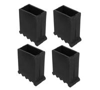 UKCOCO 4 piezas Cubiertas Antideslizantes para Escaleras de Aluminio de Tacos de Protección para Patas de Escalera Resitentes para Hogar y Construcción Diseño Antideslizante y Protección