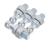 UKCOCO 4 Piezas de Montaje para Puntales de Gas Galvanizados con Perno Prisionero Esférico de Hierro, Accesorios para Soporte de Resorte de Elevación en Cajas de Luz y Vallas