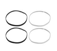 UKCOCO 4 piezas Diademas Elásticas Deportivas Bandas Ajustables para Yoga y Fitness Suaves y Duraderas Colores Gris y Negro para Mujer Ejercicios y Deportes
