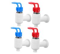 UKCOCO 4 Piezas Dispensador De Agua Grifo Botella De Agua Fuente para Beber Frío-Calor Dispensador De Jugos Grifo De Agua Grifo De Baño Hogar Enfriador De Bebidas Plástico Manual