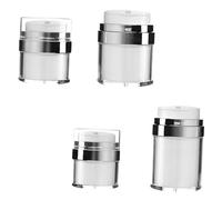 UKCOCO 4 piezas Envases Cosméticos Airless para Cuidado Dispensadores con Bomba Reutilizables Sellado Hermético y Diseño Portátil para Cremas de Viaje
