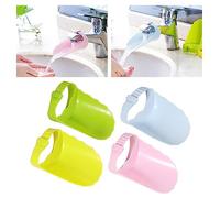 UKCOCO 4 Piezas Extensor De Lavado a Mano Extensor De Fregadero De Cocina Extensor De Grifos De Lavabo Extensor De Grifos De Cangrejo Protector De Manija De Grifo Niño Auxiliar Alargar