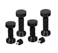 UKCOCO 4 piezas Fijador Antisacudidas Roscado Ajustable para Cama y Cabecero Estabilizador de Muebles Telescópico Soporte Antivibración para Camas Sofás y Armarios