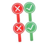 UKCOCO 4 piezas Paletas de Votación Reutilizables para Aulas Tableros Lados para Respuestas de Estudiantes y Retroalimentación del Educativos para la Participación Escolar