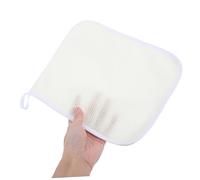 UKCOCO 4 piezas Paños Exfoliantes de Ducha Toallas para Cuerpo y Rostro Doble Cara Suave y Duradero Beige para Hombres y Mujeres Accesorios Versátiles para Cuidado Corporal