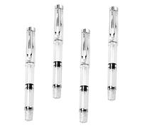 UKCOCO 4 piezas Pinceles de Caligrafía Recargables Pincel de Fibra Artificial Suave Depósito de Tinta Grande Portátil y Fácil de Limpiar para Dibujo y Escritura