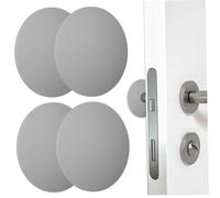 UKCOCO 4 Piezas Protector Pared para Puertas Unidades Tope Adhesivo de Silicona Amortiguador para Manilla Antichoque Silencioso Fácil Instalación sin Taladro para Paredes Interiores y