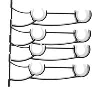 UKCOCO 4 Piezas Soporte Doble para Barra de Cortina Instalación Pared para Cortinas y Toallas Diseño Moderno y Resistente para Hogar y Oficina