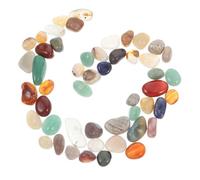 UKCOCO 40 Piezas Piedras Ágata Pulidas Irregulares para Gemas Coloridas y Chips para Manualidades Juego para Decoración y Búsqueda del Tesoro