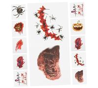 UKCOCO 40Piezas Calcomanías Cicatrices de Halloween de Adhesivos Realistas para Maquillaje Corporal para Fiestas Cosplay y Accesorios