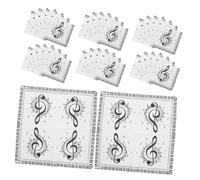 UKCOCO 40piezas Papel de Nota Musical Servilletas Cuadradas Desechables Decoraciones Musicales para Fiestas de Cumpleaños Notas Musicales Suministros para Fiestas de Cumpleaños