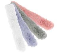 UKCOCO 4piezas Banda de Pelo de Felpa Decorativa Anillos Pelo de Niña Suaves y Duraderas para Uso Diario Otoño Invierno