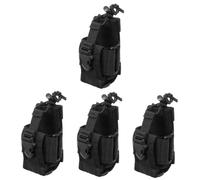 UKCOCO 4piezas Bolsa Pouch Ajustable para Radios Fabricada Oxford para Camping y Senderismo Diseño Ligero y Práctico Cierre De Cuerda Durable Compatible Hombres y Mujeres