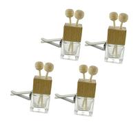 UKCOCO 4piezas Frasco de Perfume para Coche de Vidrio Botellas Difusoras de Aceites Esenciales Organizadores para Ritual de Aromaterapia Coche