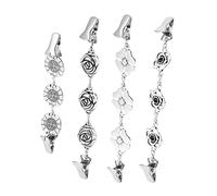 UKCOCO 4piezas Hebilla De Bufanda Tipo Chal Pinzas Decorativas Multifuncionales Para Suéteres y Chales De Aleación Para Cuellos De Cárdigans Accesorios De Ropa