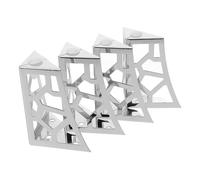 UKCOCO 4piezas Patas De Muebles De Metal Diseño De Flores Soporte para Sofás y Mesas De Color Reemplazo para Muebles De Salón y