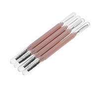 UKCOCO 4piezas Peine de Belleza de Doble Propósito de Peine para Separador de Pestañas y Cepillo de Rímel con Cubierta Antipolvo para Maquillaje de Salón y Cuidado de Cejas