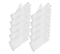 UKCOCO 5 Guantes de Jardinería Transpirables de Trabajo Guantes de Seguridad para Jardinería Actividades y Domésticas Talla Xl Color Blanco