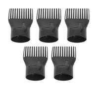UKCOCO 5 Piezas Boquilla Difusora para Secador de Pelo, Accesorio de Peine Boquilla Alisadora y Desenredante, Pa, Negro, para Cabello Natural, Viajes y Fiestas