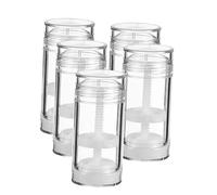 UKCOCO 5 piezas Botellas de Crema Vacías Recipientes Recargables con Tapa Giratoria para DIY para Desodorantes y Perfumes Sólidos Impermeables y Portátiles para Mujeres