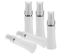 UKCOCO 5 Piezas Botellas de Viaje Vacías con Dispensador de Bomba Diseño Único con Forma de Cintura para Líquidos Cosméticos Champú Acondicionador y Gel de Baño