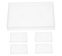 UKCOCO 5 Piezas Estuche Transparente para Casetes De Estuche Compacto para Casetes De Audio Caja Estándar para Cintas De Audio para Organizar De Grabación Casa o Estudio