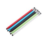 UKCOCO 5 Piezas Lápiz Táctil Capacitivo de Doble Punta para Pantallas Táctiles de Teléfonos y Tablets Compatible Dispositivos Alta Sensibilidad y Durabilidad Negro Plateado Azul Rojo