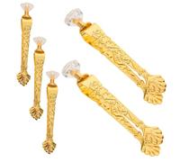 UKCOCO 5 Piezas Pinzas para Quemador de Incienso Pinzas Fuego de Metal Accesorios para Incienso para Uso con Carbón y Aromaterapia Interiores