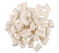 UKCOCO 50 piezas Tapones Sólidos de Goma Sellado Laboratorio para Tubos y Matraz Enchufes Resistentes para Botellas Científicas Uso Investigación Química y Médica