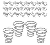 UKCOCO 50 Resortes de Brocheta de Rueda de Bicicleta de Acero Inoxidable, Resorte de Liberación Rápida para Eje de Buje, Repuesto para Ciclismo de Montaña y Carretera, Accesorios