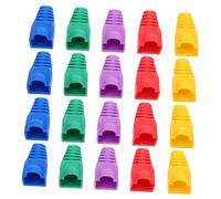 UKCOCO 50 Tapas Protectoras para Conectores Ethernet de Cable Cat5, Cubiertas de PVC Resistentes para Mejorar Rendimiento y Proteger contra Desgaste Color Aleatorio