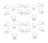 UKCOCO 500 Piezas Anillos de Pegamento para Extensiones de Pestañas Pequeños de sin Separador Portátiles y Ergonómicos para Pigmentos de Microblading y Maquillaje Profesional