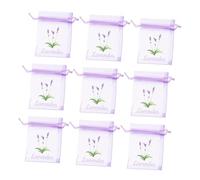 UKCOCO 50piezas Bolsitas De Organza De Almacenamiento Vacíos Cierre De Cuerda para Flores Secas Especias y Aromatizantes Bolsitas De Tela Ligera Color para Armarios