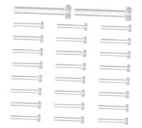 UKCOCO 50piezas Topes De Pendientes Transparentes Cierres De Seguridad Para Pendientes Repuestos Para Pasadores