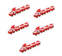 UKCOCO 5juegos Miniaturas De Navidad Accesorios para Decoración De Pueblo Navideño De Tren Festivo para y Manualidades