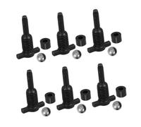UKCOCO 6 Juegos Return Valves Air Release Seal Steel Ball Release Screw Pump Plug For Car Repair And Maintenance Under Tons