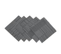 UKCOCO 6 Losetas de Alfombra Autoadhesivas Ignífugas de Polipropileno Cuadradas 30X30 CM y 6 MM de Grosor Manta Aislante para Suelos de Chimenea Resistentes al Desgaste y Ruido para