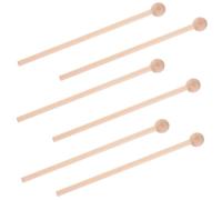 UKCOCO 6 Mazos para Mejorar el Sentido del Ritmo para Percusión de Madera Extremo en Bola, Bien Diseñados Preparación Musical y Enseñanza Escolar