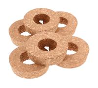 UKCOCO 6 Piezas Bloque De Jarrón Hidropónico Terrario Colgante Tapa De Corcho Jarrón De Terrario Botella Hidropónica Jarrones De Pared para Plantas De Interior Marrón Claro Madera