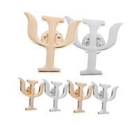 UKCOCO 6 piezas Broches Pequeños de Psicología Dorado y Plateado Estilo Vintage con Cierre Seguro para Médicos Enfermeros Mochilas y Sombreros Regalo para Profesionales