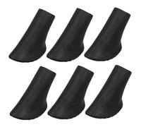 UKCOCO 6 Piezas Protecciones de Goma para Bastones de Senderismo de Adaptadores Antideslizantes para Bastones de Trekking Instalación Rápida y Uso Actividades