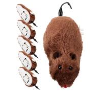 UKCOCO 6 Piezas Ratoncito de Peluche con Cuerda de Mecánica para Gatos Juguete para Mantener Accesorio de Broma para Halloween Color Aleatorio Color Aleatorio Color Aleatorio